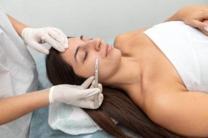 woman-getting-dermaplaning